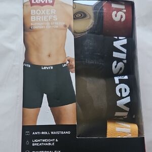 Levi's Men's Boxer Briefs - Black, Gray, Yellow